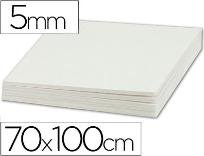 Carton mousse 70x100 cm - épaisseur 5 mm