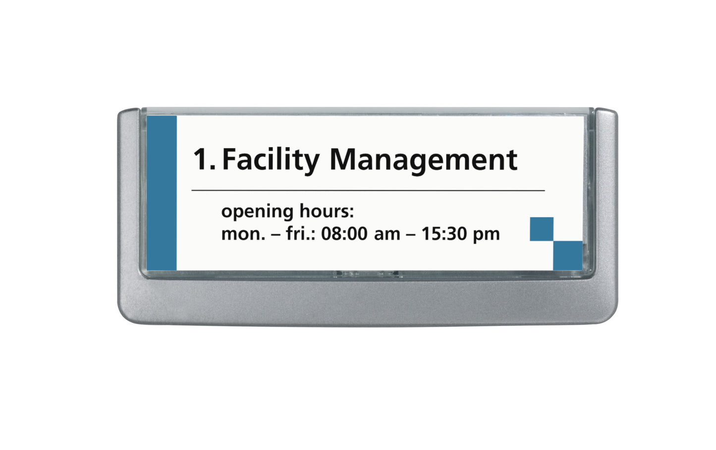 Plaque de porte  149x52,5 mm - design moderne