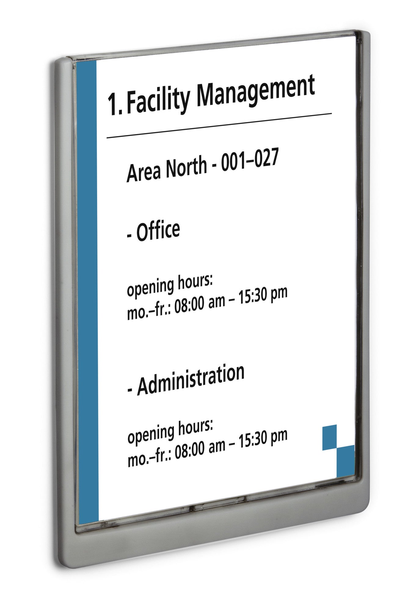 Plaque de porte A4 - design moderne et personnalisable