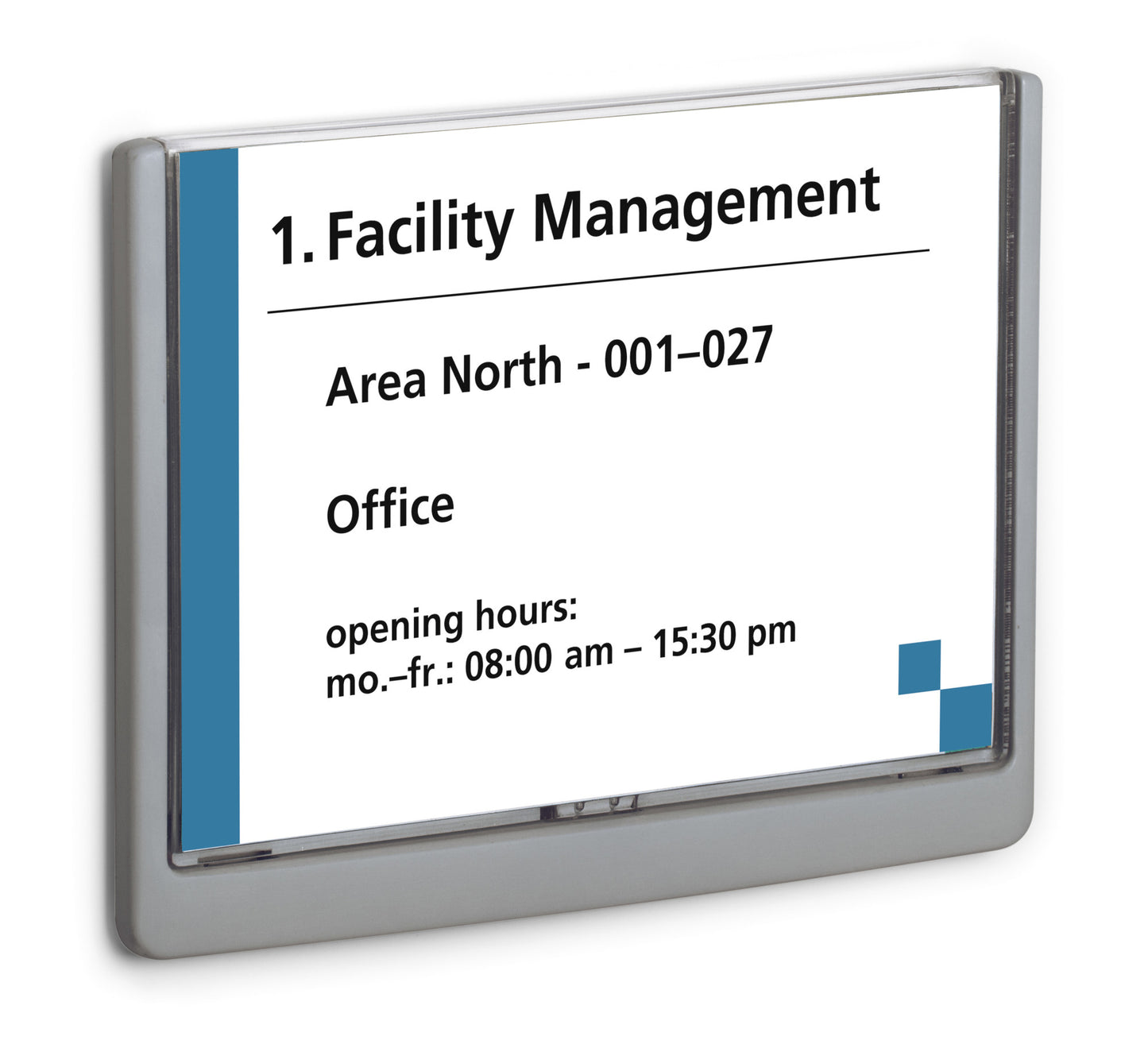 Plaque de porte A5 paysage - remplacement facile