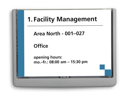Plaque de porte A5 paysage - remplacement facile