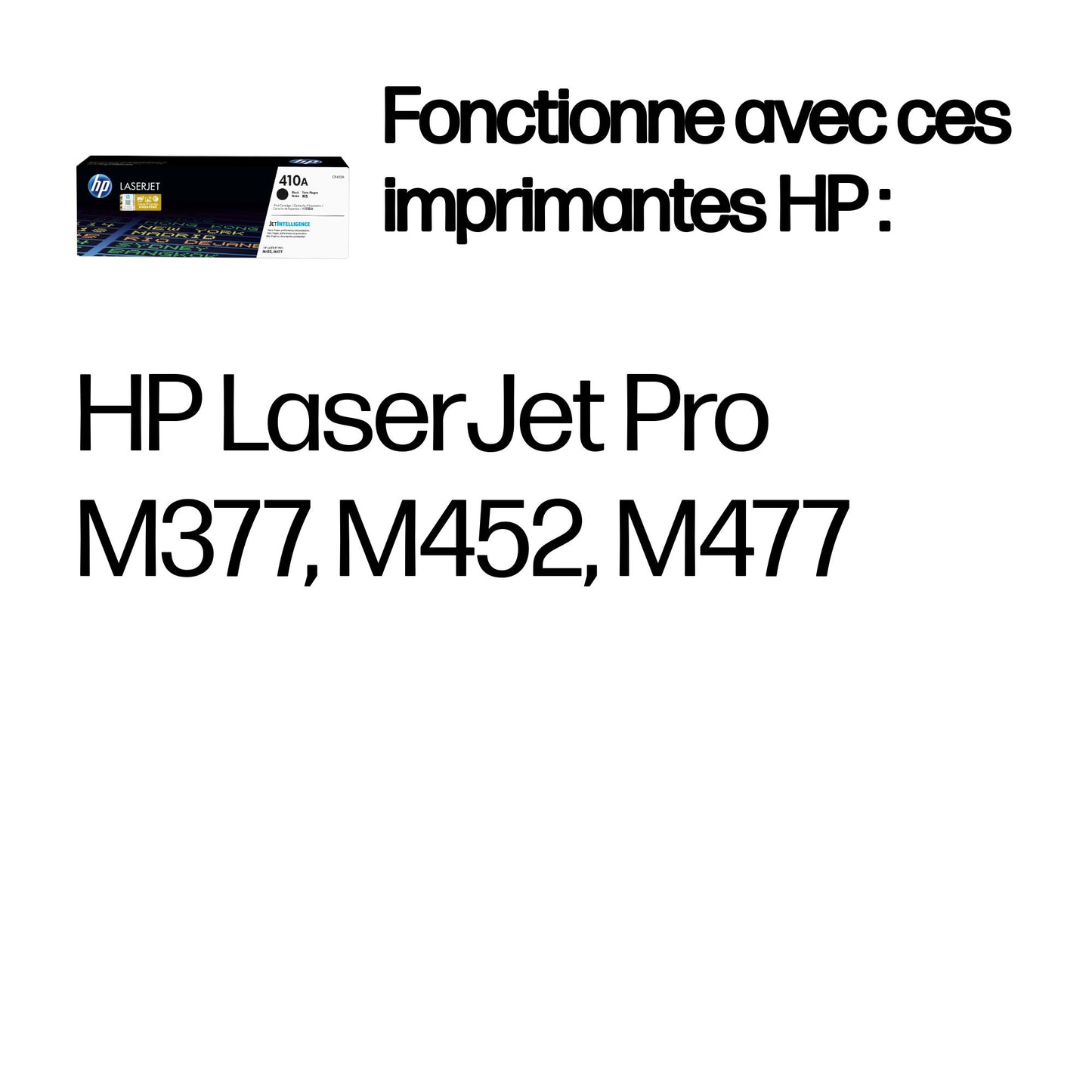 Cartouche toner HP cf410a - rendement 2300 pages