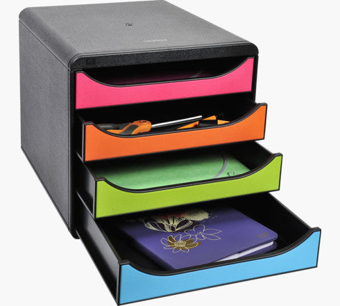 Module de classement bigbox 4 tiroirs -arlequin