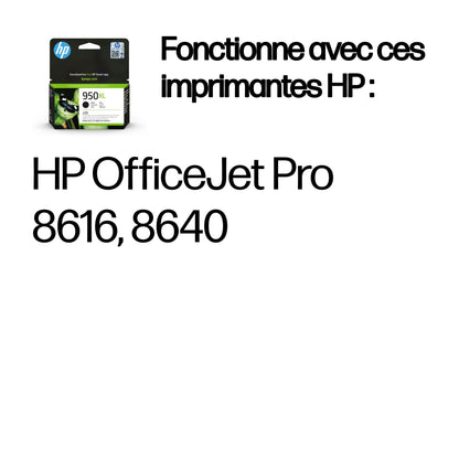 Cartouche d'encre HP noire 950xl - haute capacité