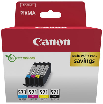 Cartouche d'encre Canon cli-571 - pack multi couleurs