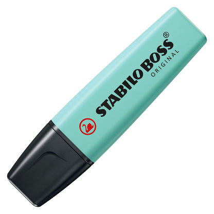 Surligneur Stabilo boss pastel turquoise - pointe biseautée