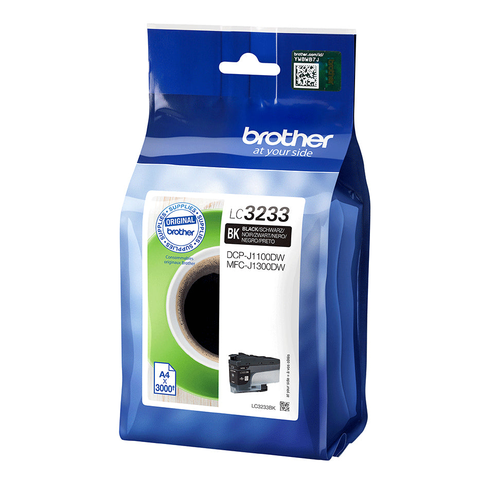 Cartouche d'encre Brother LC3233bk - noir, 3000 pages