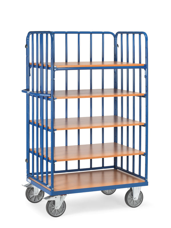 Chariot haut 5 plateaux - 1000x600 mm, robuste et pratique