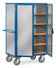 Chariot fermé 5493 - 5 étagères en acier robuste