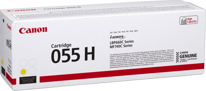 Cartouche Toner Canon 055h jaune - rendement élevé 5900 pages