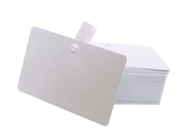 Cartes pvc perforées - pack de 100
