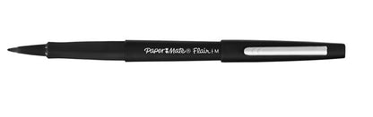 Feutre flair 0,7mm - pack éco de 36 pièces, pointe moyenne noire
