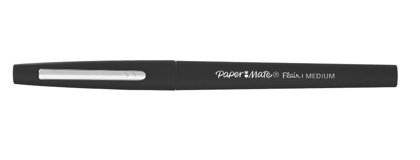 Feutre flair 0,7mm - pack éco de 36 pièces, pointe moyenne noire
