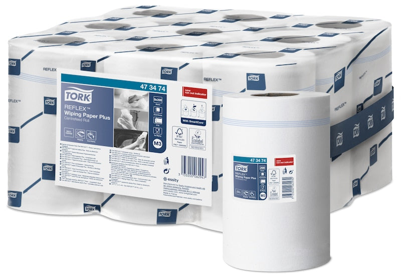 Bobines papier essuyage Tork reflex M1/ M3  - lot de 9