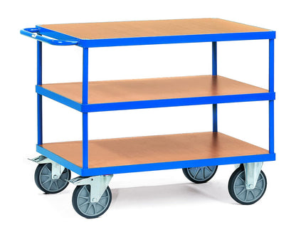 Servante industrielle 500 kg - 3 plateaux robustes