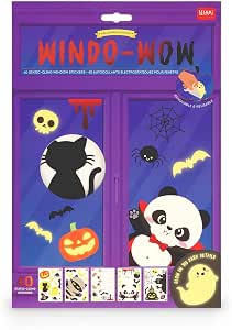 LOT de 40 Stickers Électrostatiques Halloween LEGAMI