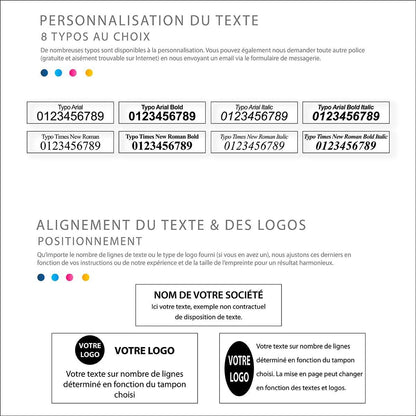 Tampon dateur 5440 - personnalisation 4 lignes