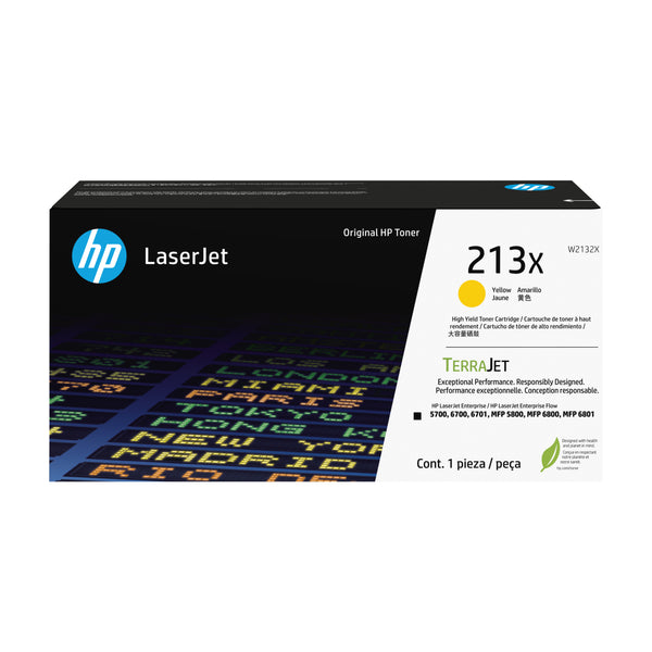 Cartouche toner HP 213x - haute capacité jaune