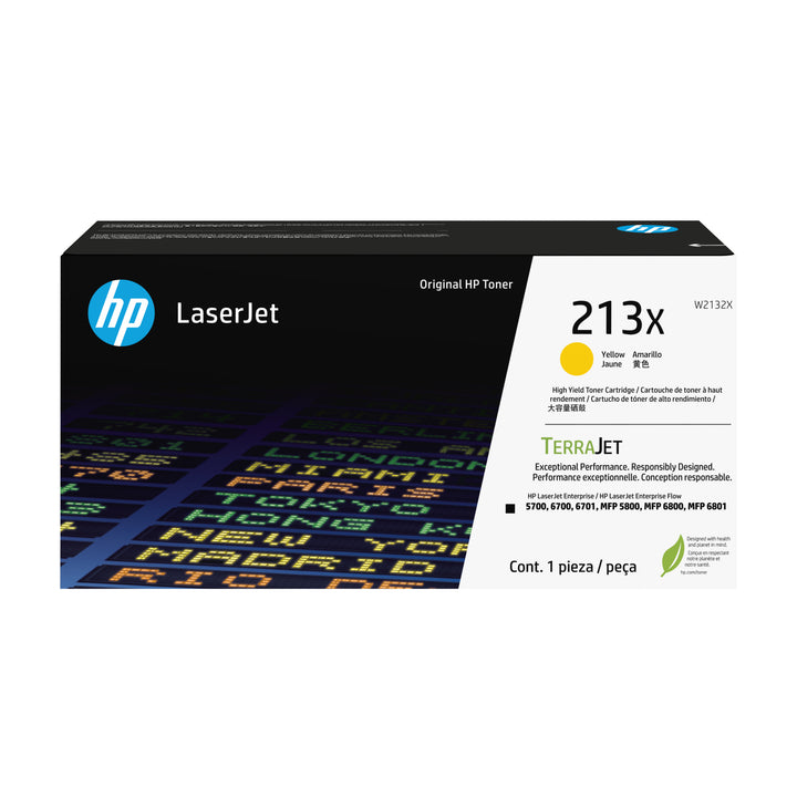 Cartouche toner HP 213x - haute capacité jaune