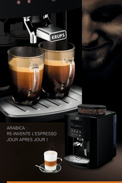 Machine à café grains compacte - 15 bar, 1.7l