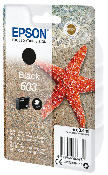 Cartouche d'encre noire Epson 603 - 3,4 ml