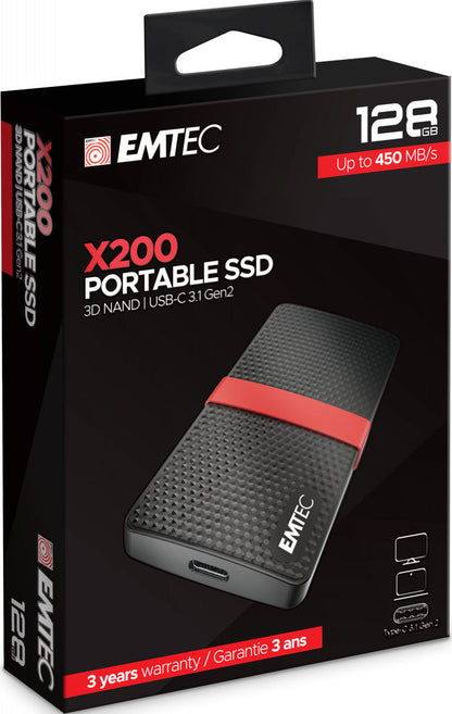 Ssd portable 128gb - transferts haute vitesse