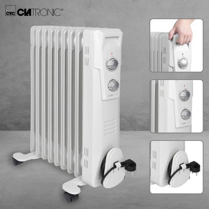 Radiateur Bain Huile  Clatronic 1500W