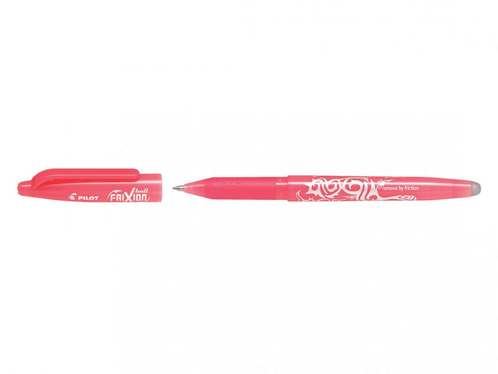 stylo roller frixion effaçable corail - écriture fluide 0,7 mm