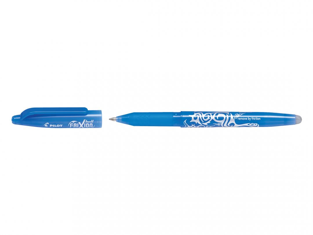 stylo Roller frixion effaçable bleu ciel - écriture fluide 0,7 mm