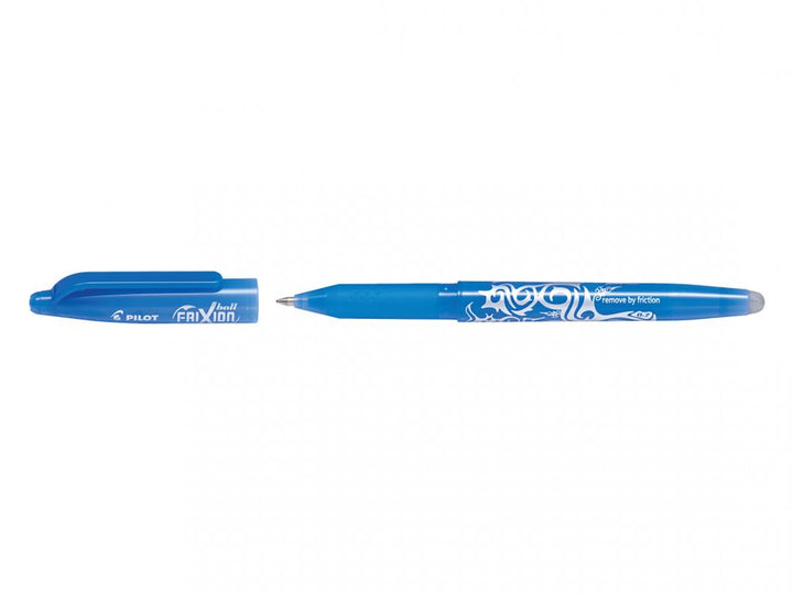 stylo Roller frixion effaçable bleu ciel - écriture fluide 0,7 mm