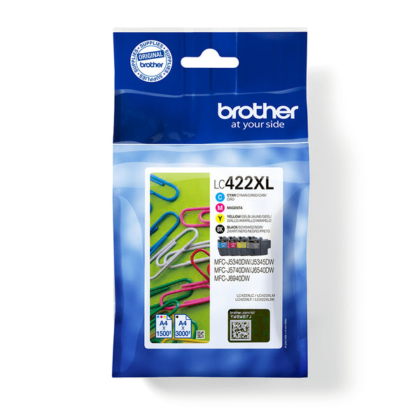 Pack cartouches Brother xl lc422 - haut rendement