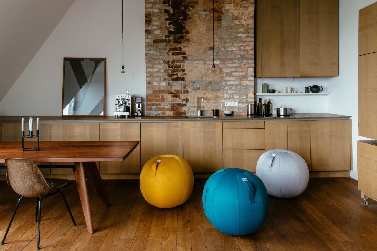Ballon d'assise VIEV - Argent - Ø 60-65cm