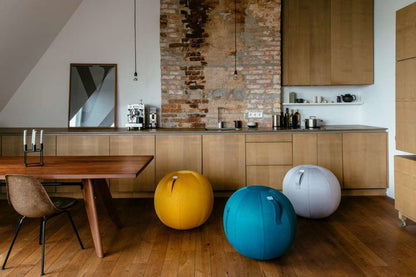 Ballon d'assise ergonomique - Jaune pliable