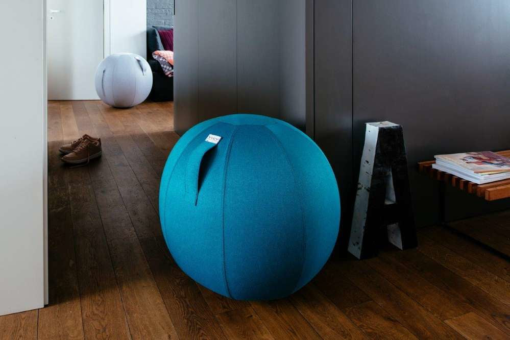 Ballon d'assise ergonomique - Jaune - Ø 60-65cm