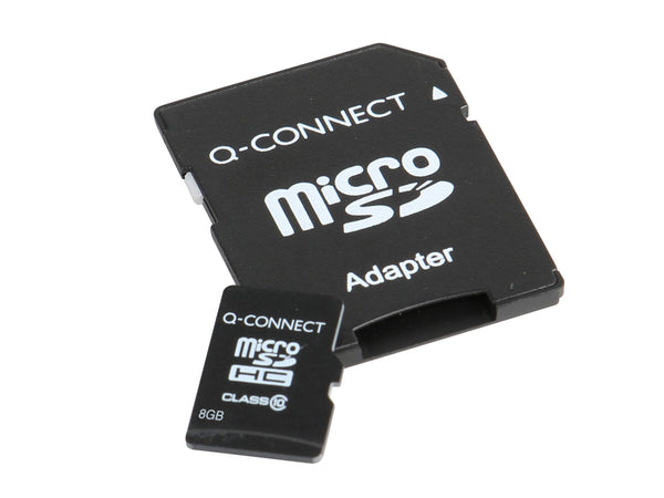 Carte Micro SD 8GB avec Adaptateur Q-CONNECT
