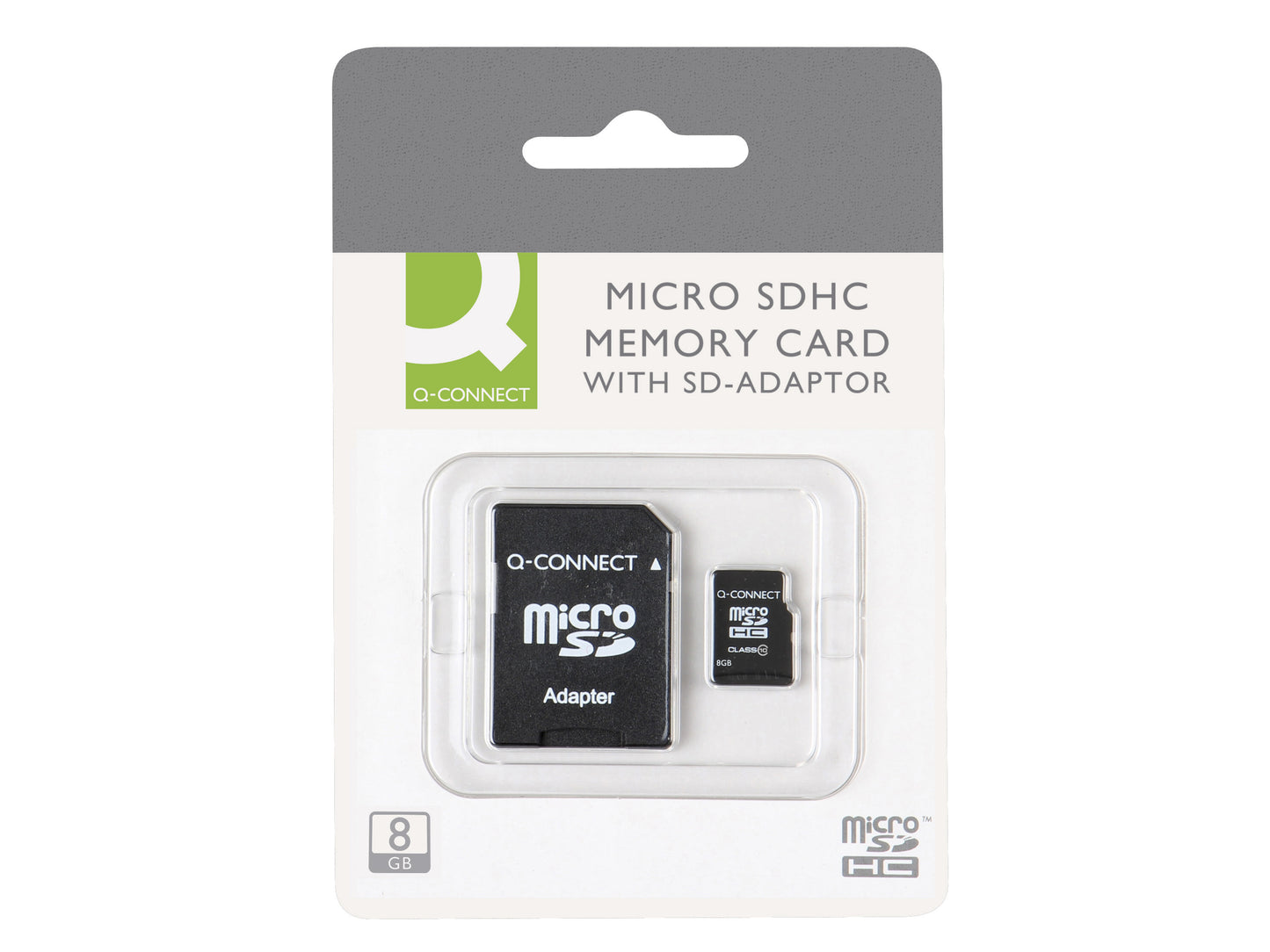 Carte Micro SD 8GB avec Adaptateur Q-CONNECT
