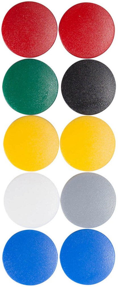 Aimant rond diamètre 20mm p/10 assorti