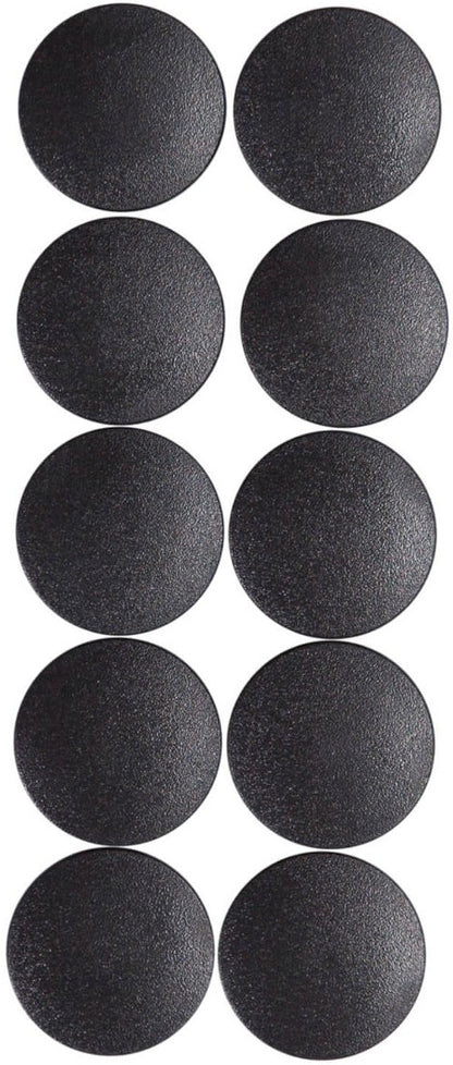 Aimant rond diamètre 20mm- lot de 10 noir