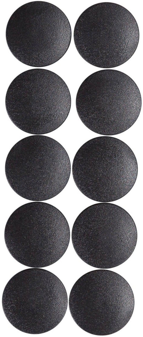 Aimant rond diamètre 20mm- lot de 10 noir