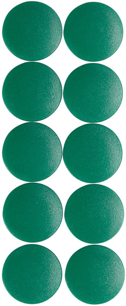 Aimant rond diamètre 20mm p/10 vert