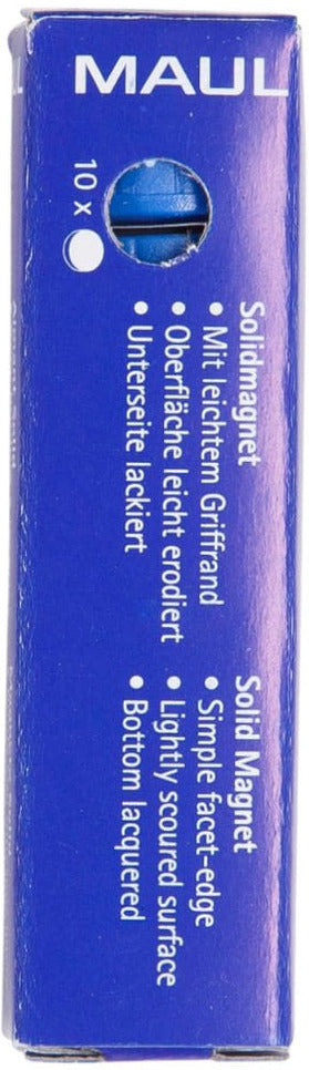 Aimant rond diamètre 20mm p/10 bleu