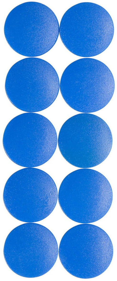Aimant rond diamètre 20mm p/10 bleu