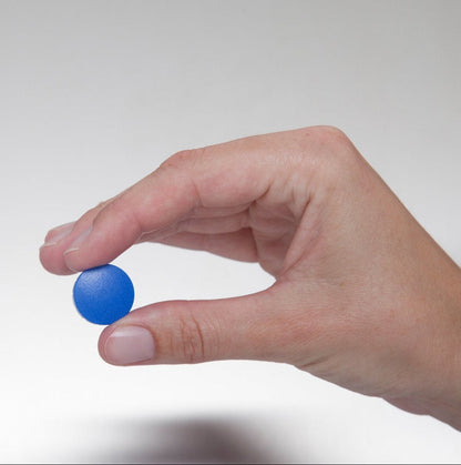 Aimant rond diamètre 20mm p/10 bleu
