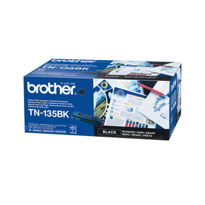 Cartouche toner Brother tn-135bk - rendement élevé 5000 pages