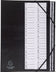 Trieur alphanumérique  A4 - 26 compartiments noir - 25x33 cm
