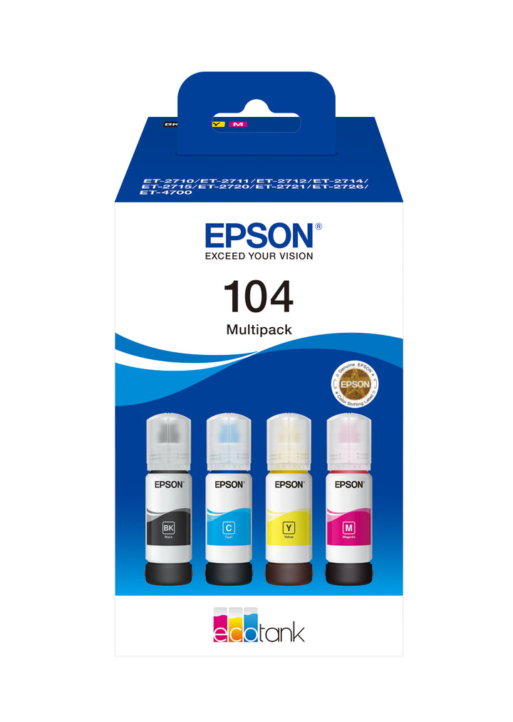 Pack cartouches t104 - impression économique