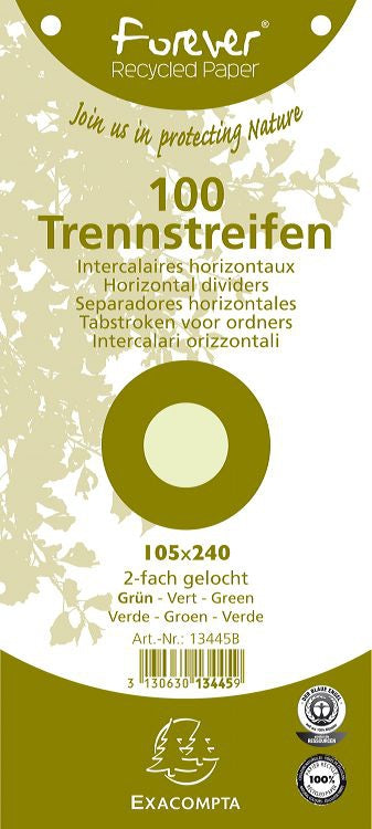 Fich intercalaire 105x240 vert p/100