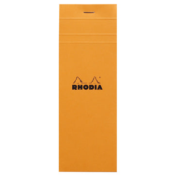 Bloc Rhodia 7.4x21cm 80feuilles 5x5- orange