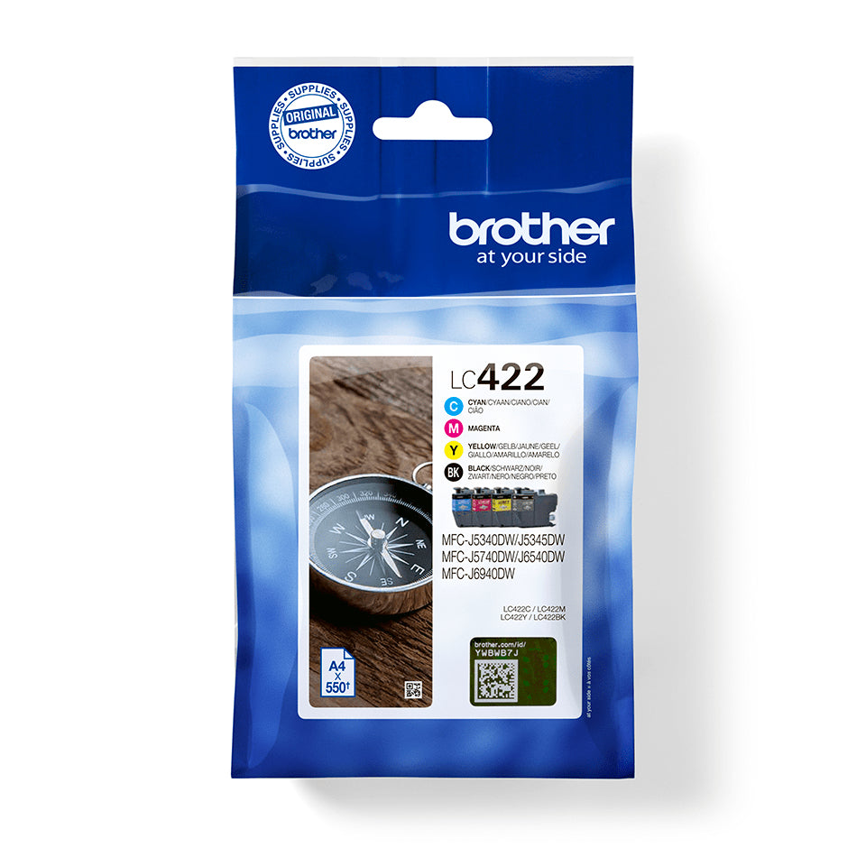 Pack cartouches Brother lc422 - impression fiable et économique