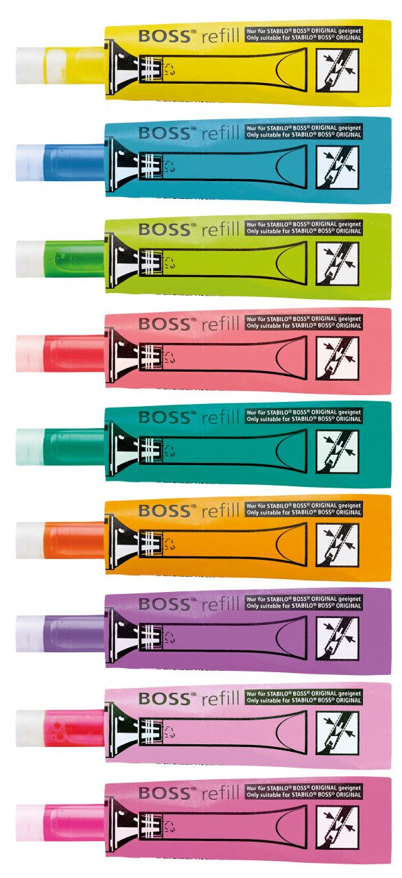 Recharge surligneur stabilo boss jaune 4ml